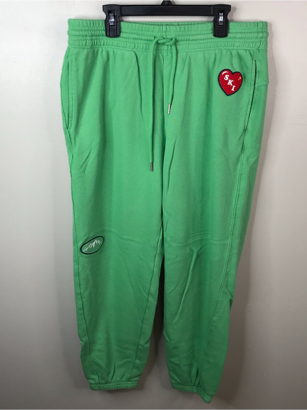 aerie Bright Green Drawstring Joggers Sz Medium
